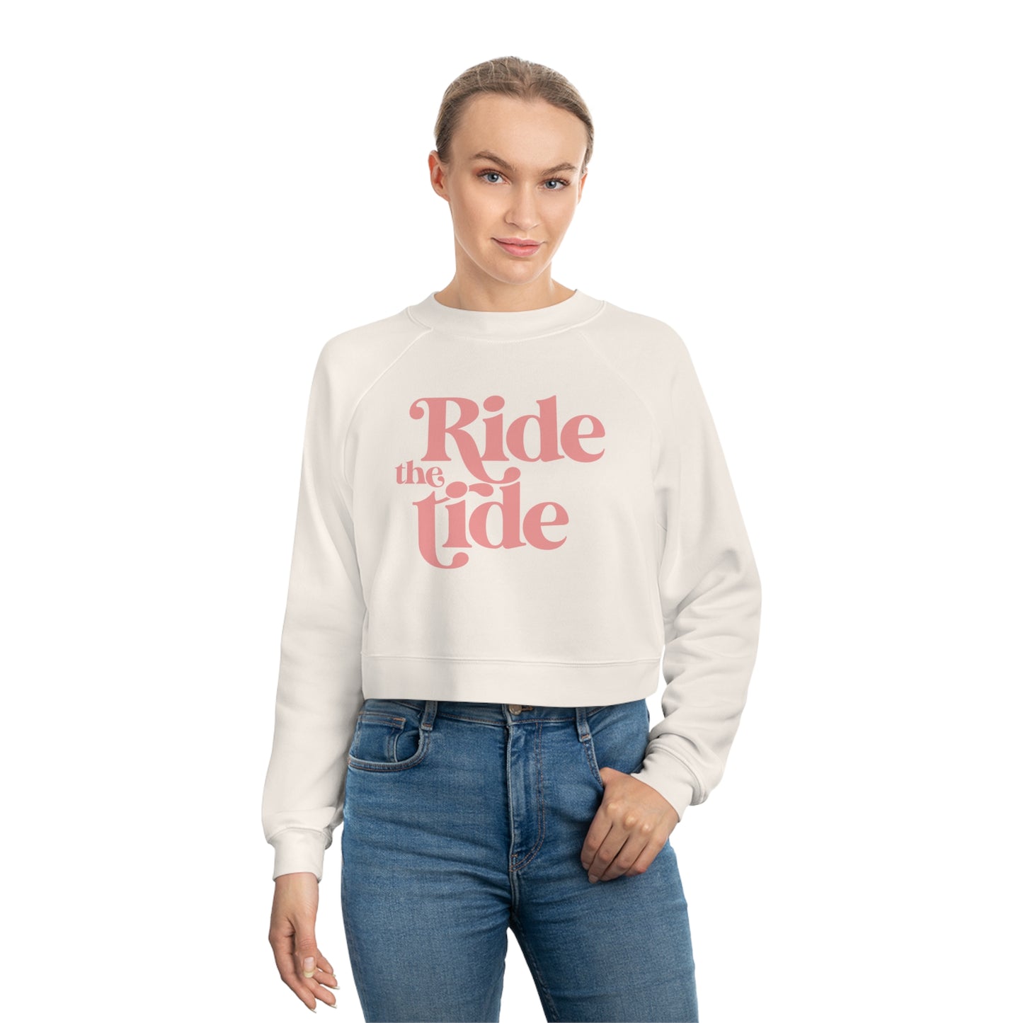 Ride the Tide Women's Cropped Fleece Pullover - Ocean + Surf Co.