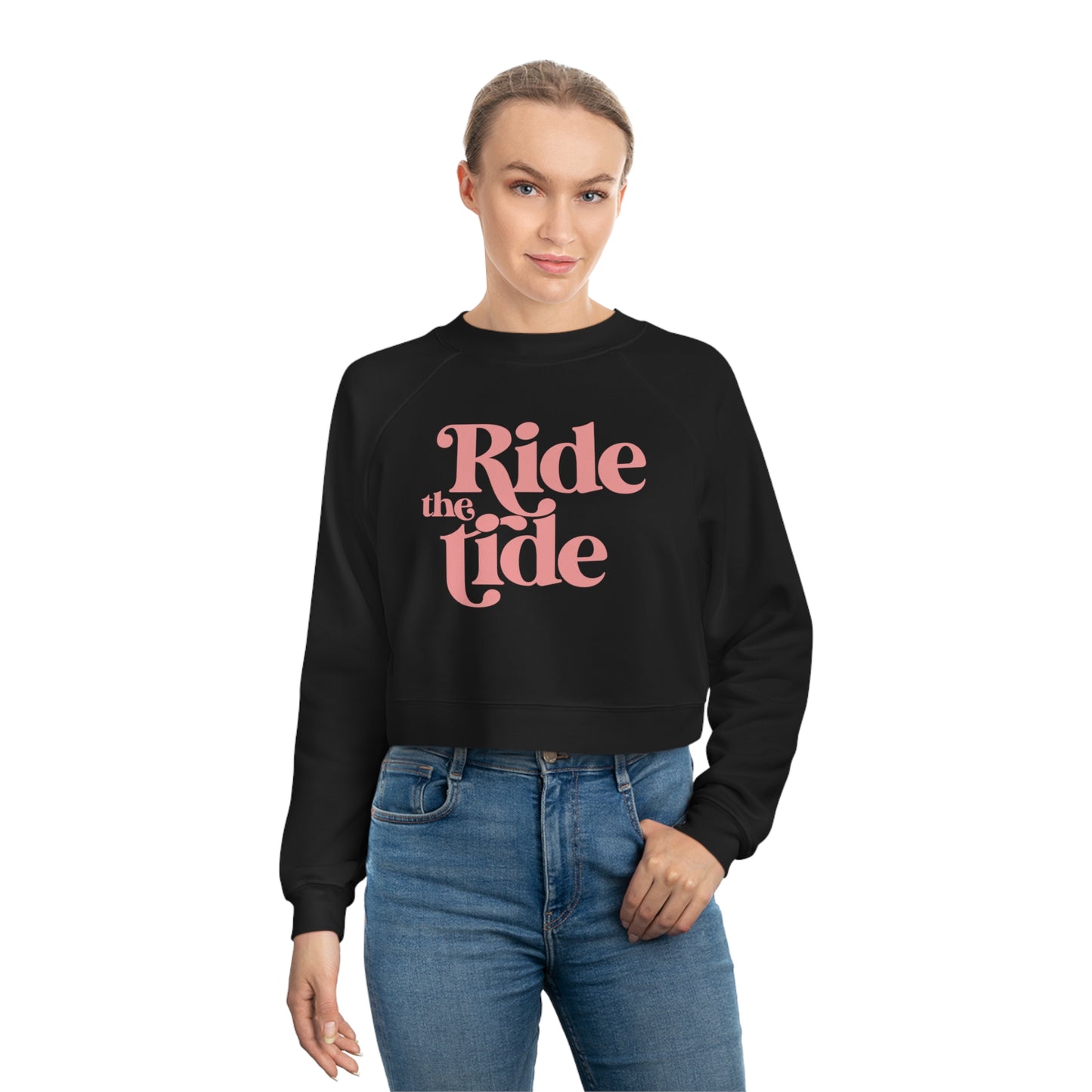 Ride the Tide Women's Cropped Fleece Pullover - Ocean + Surf Co.