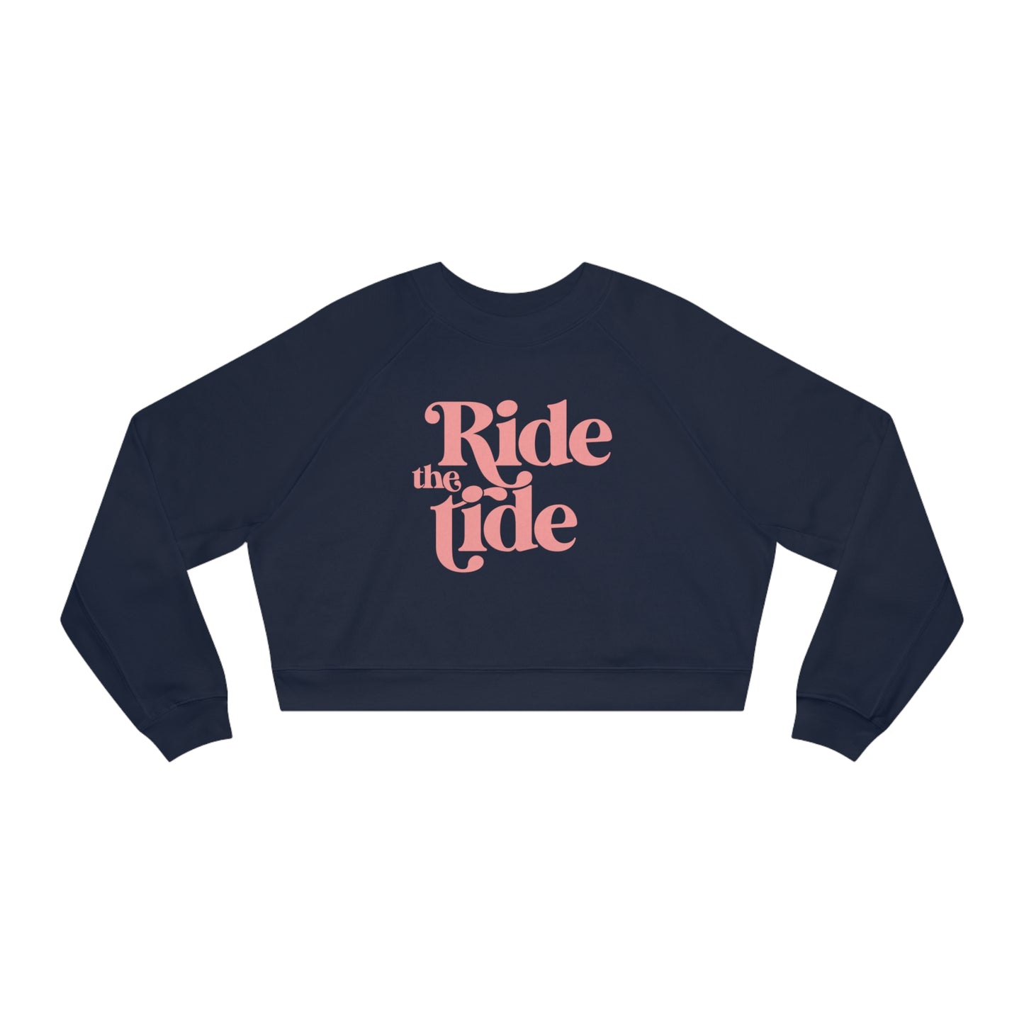 Ride the Tide Women's Cropped Fleece Pullover - Ocean + Surf Co.