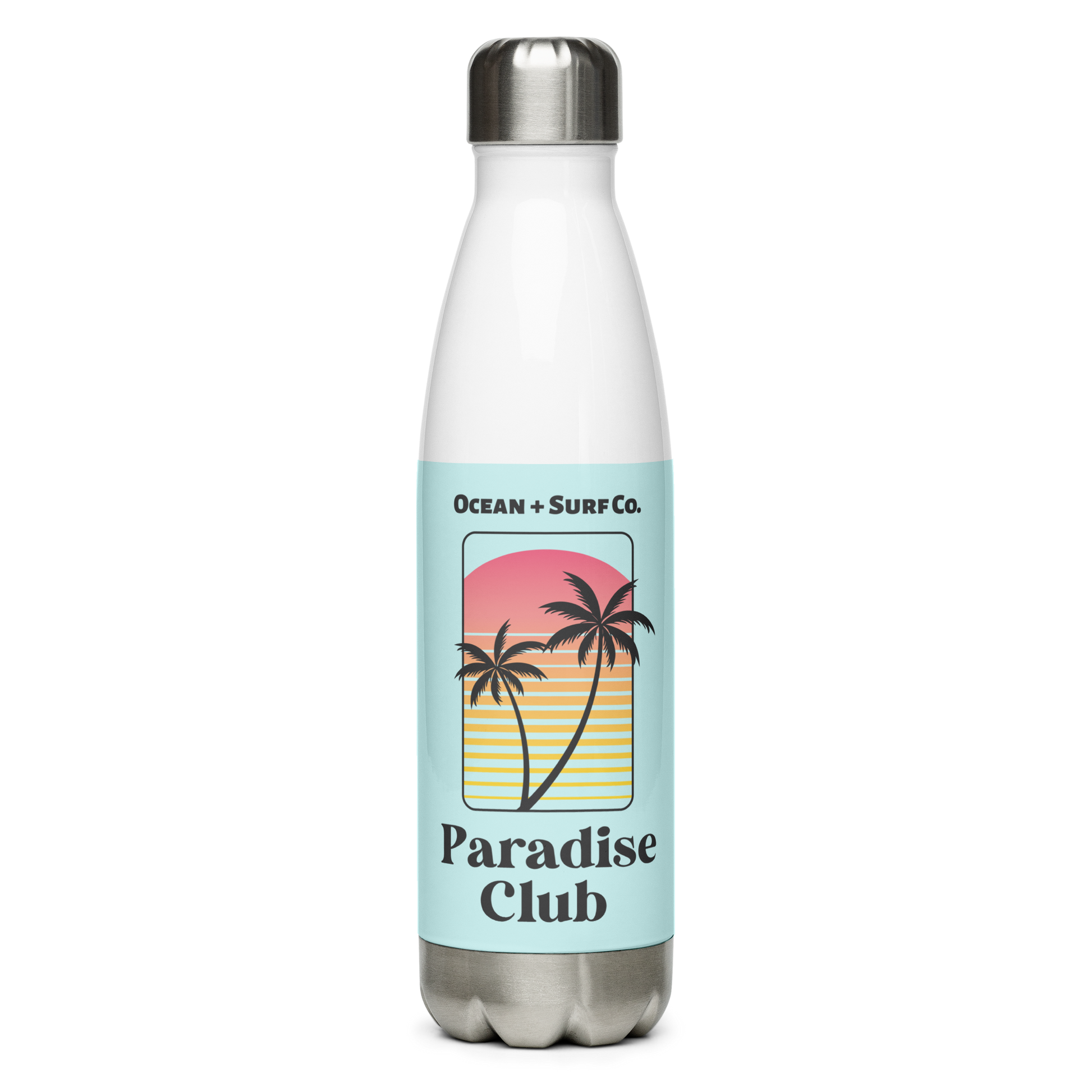 Paradise Beach Club Stainless Steel Water Bottle - Ocean + Surf Co.